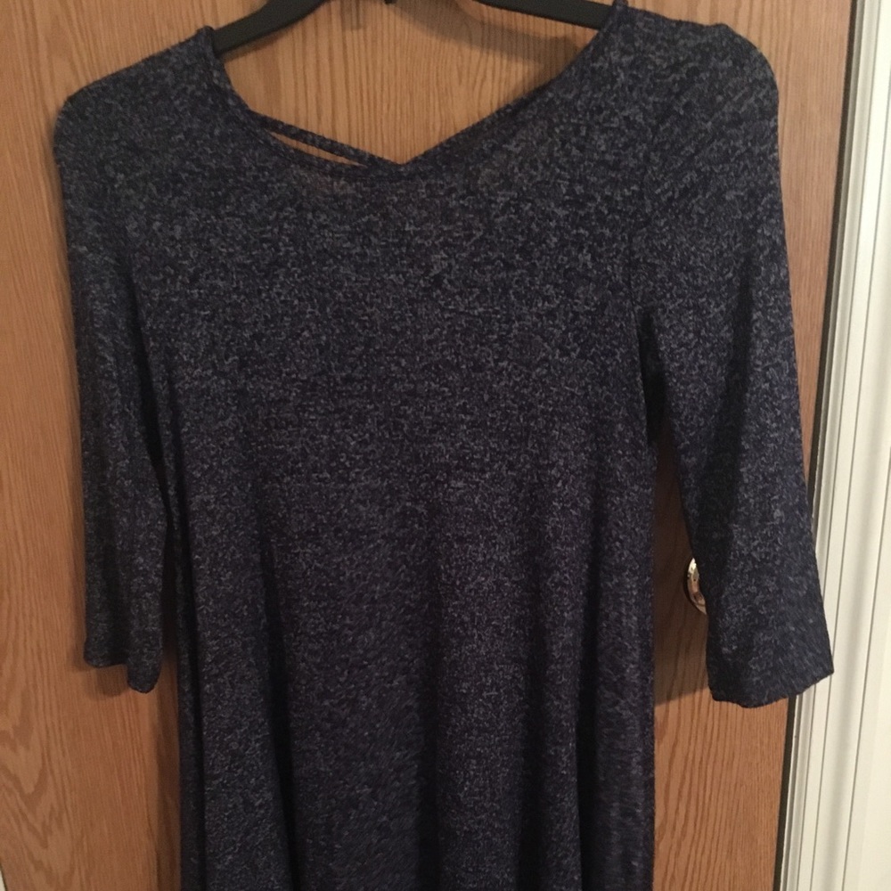 Blue and Gray Dress